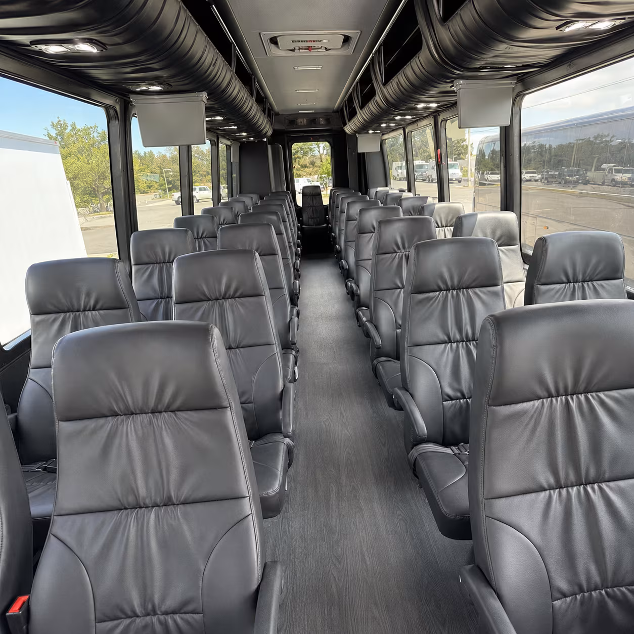 mansfield 30 passenger minibus interior