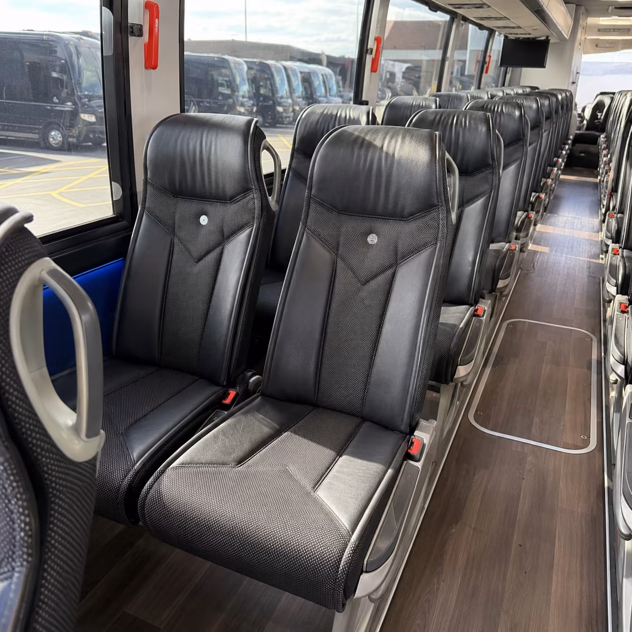 mansfield 40 passenger charter bus interior