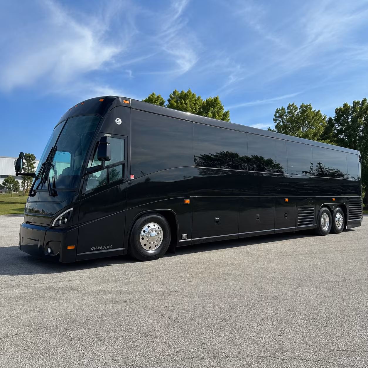 mansfield 47 passenger charter bus