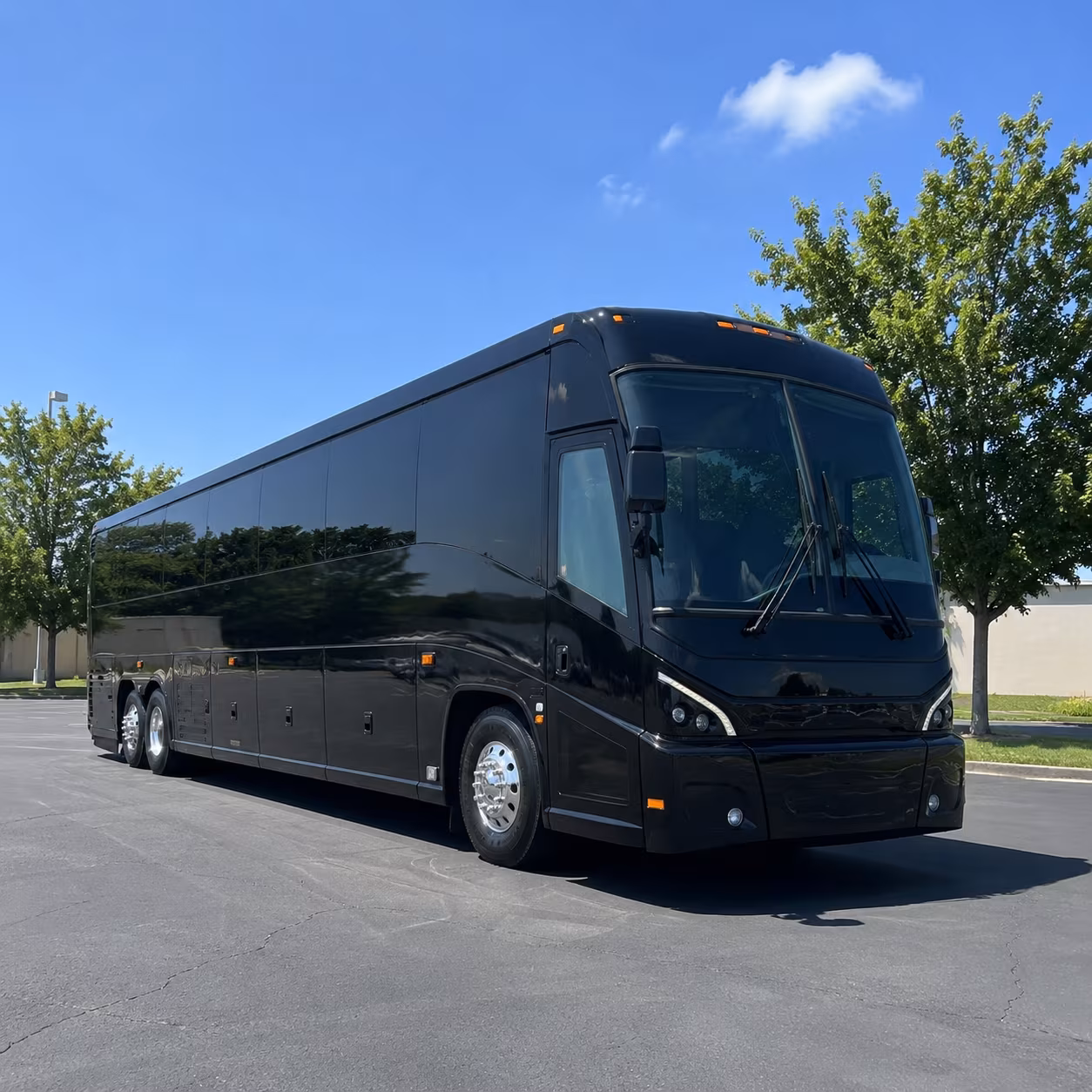 mansfield 56 passenger charter bus