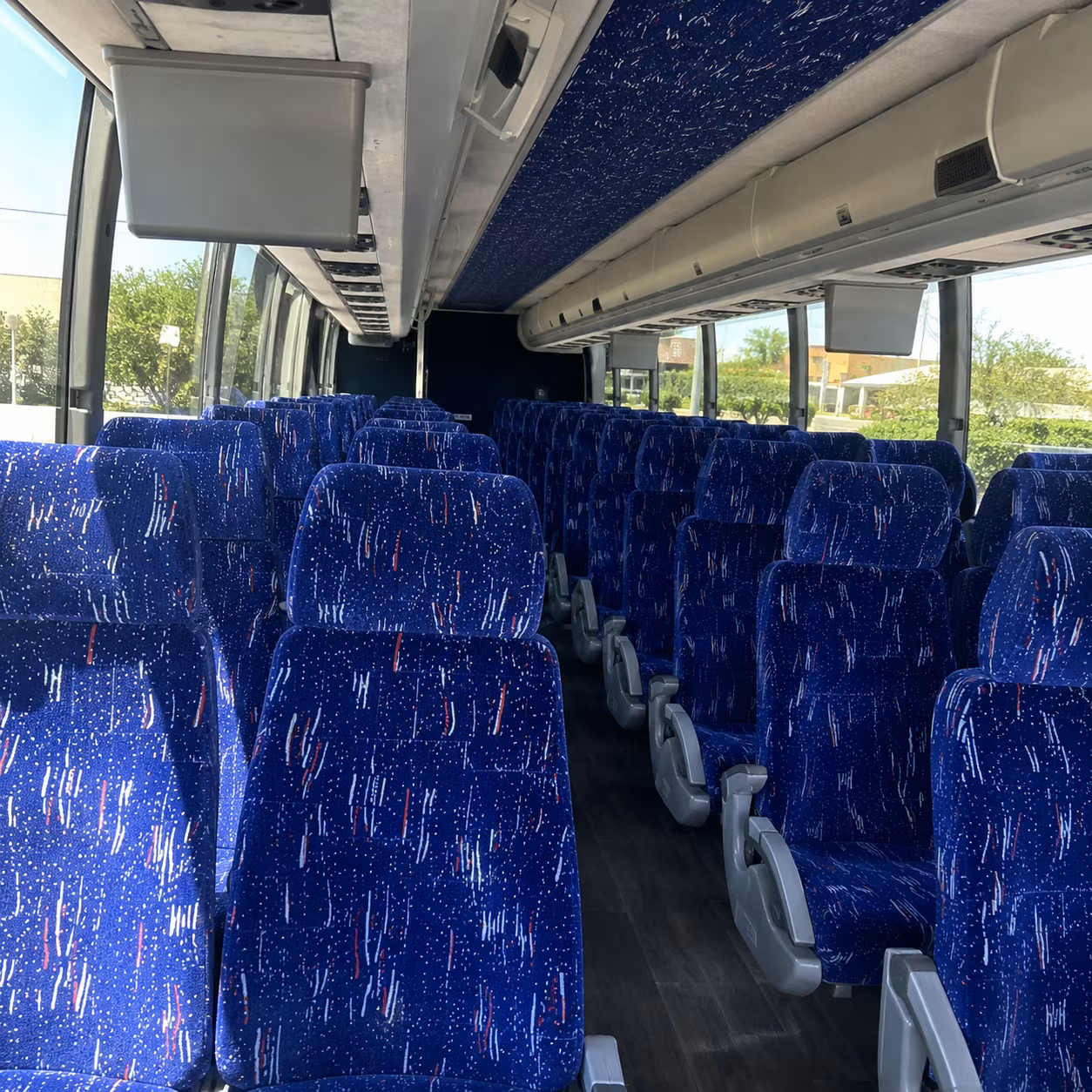 mansfield charter bus interior