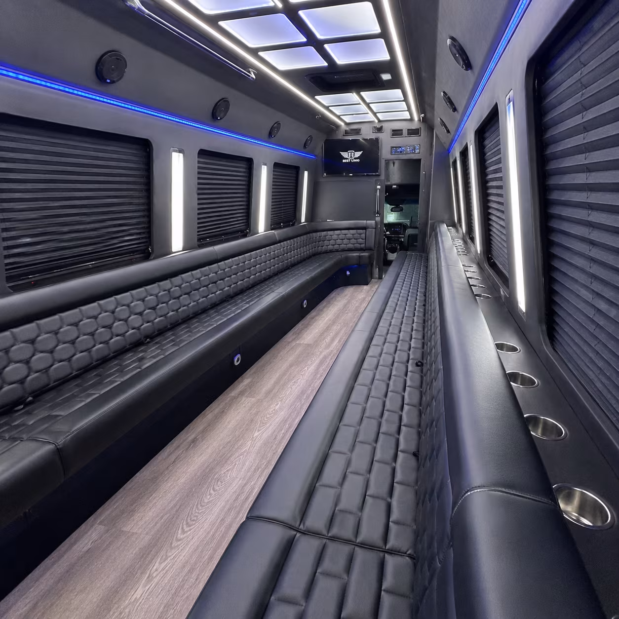 mansfield concert party bus rental