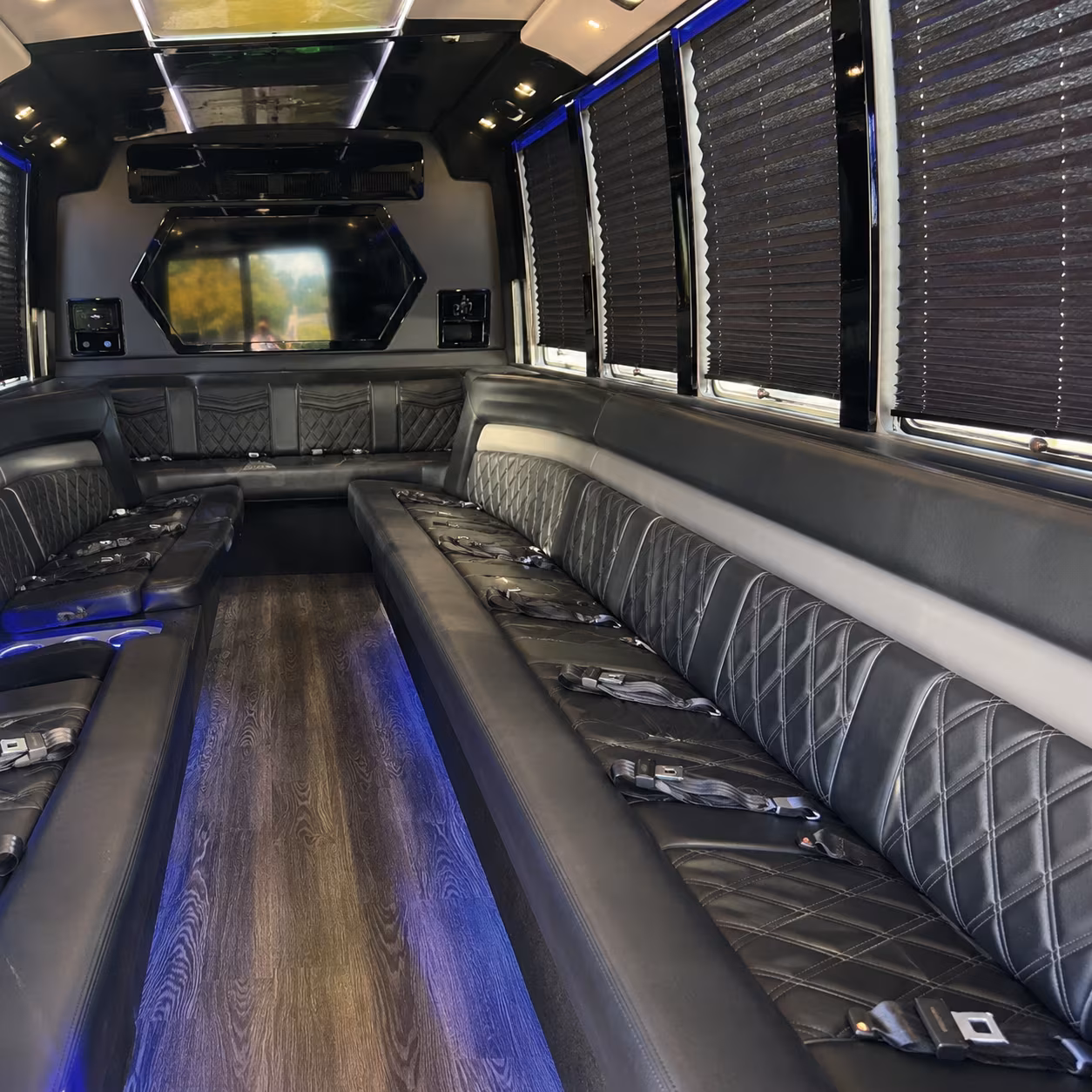 mansfield corporate party bus rental