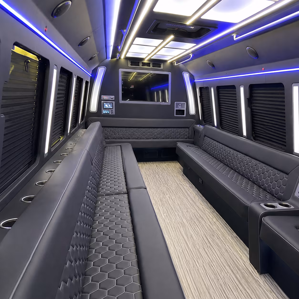 mansfield party bus interior