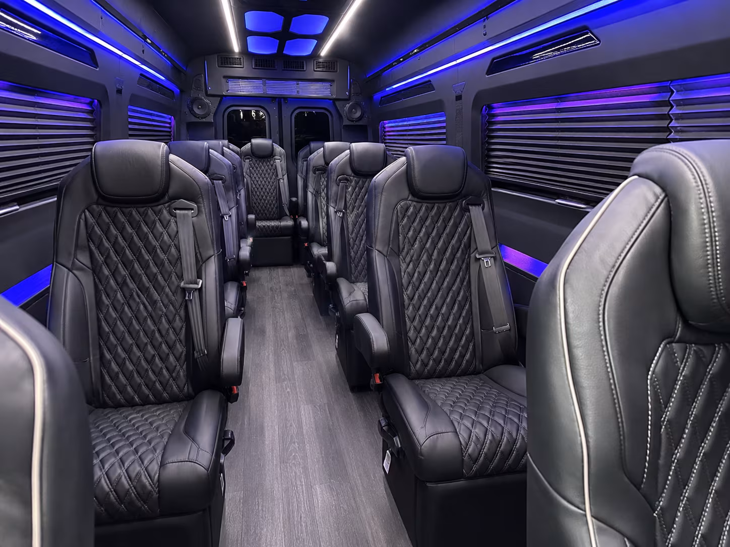 mansfield sprinter van with driver inside