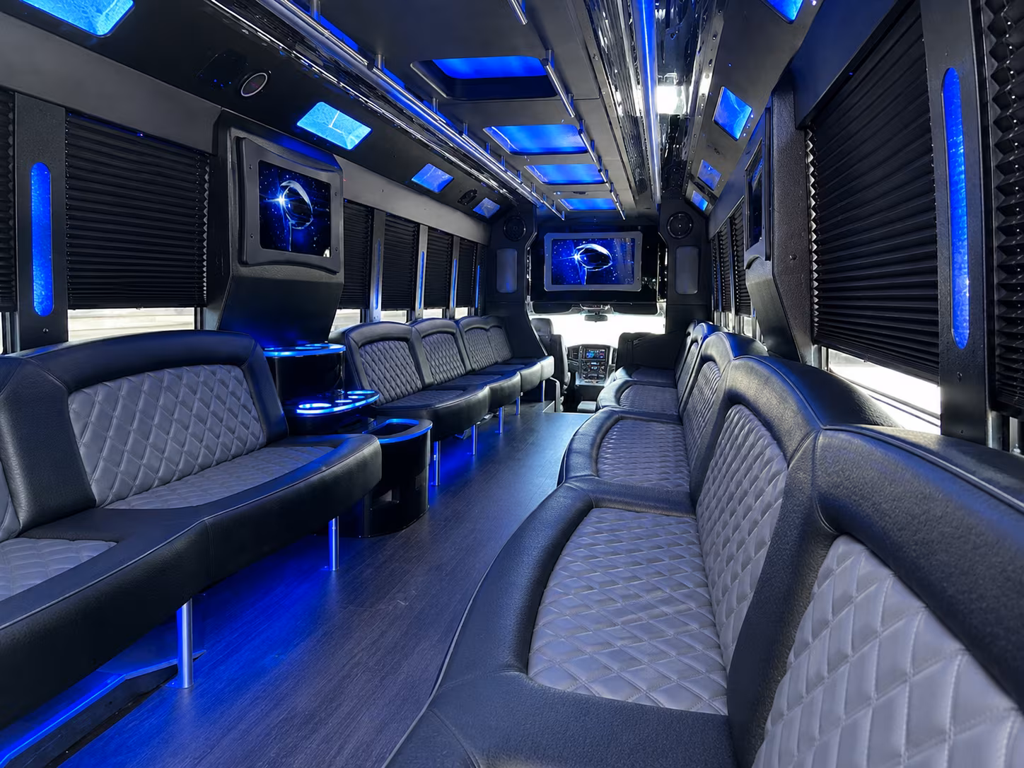 ride to the birthday dinner in style on a mansfield party bus